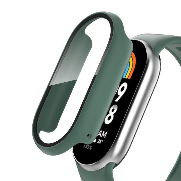Защитный чехол Deexe Hard Frame для Xiaomi Mi Smart Band 8 - Green: фото 1 из 10