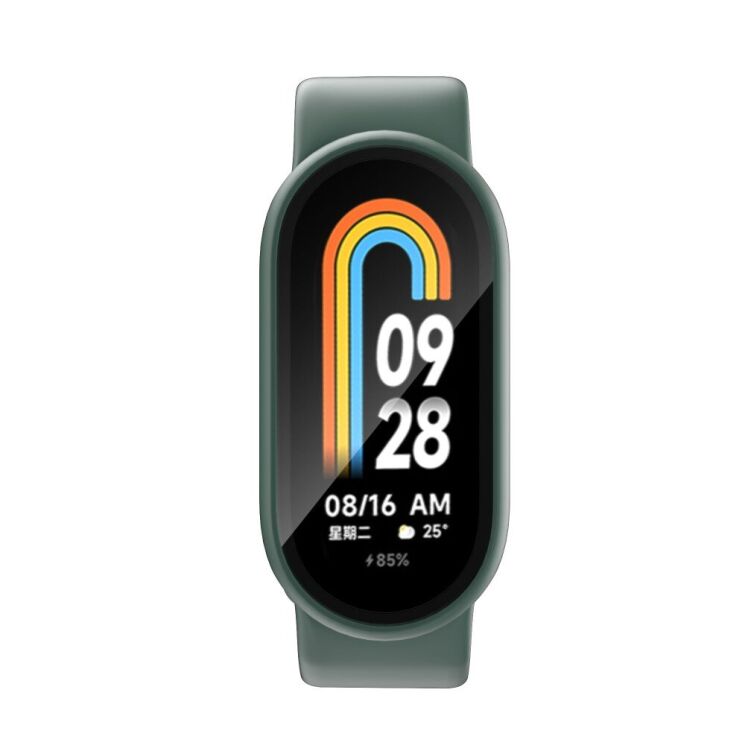 Защитный чехол Deexe Hard Frame для Xiaomi Mi Smart Band 8 - Green: фото 6 из 10