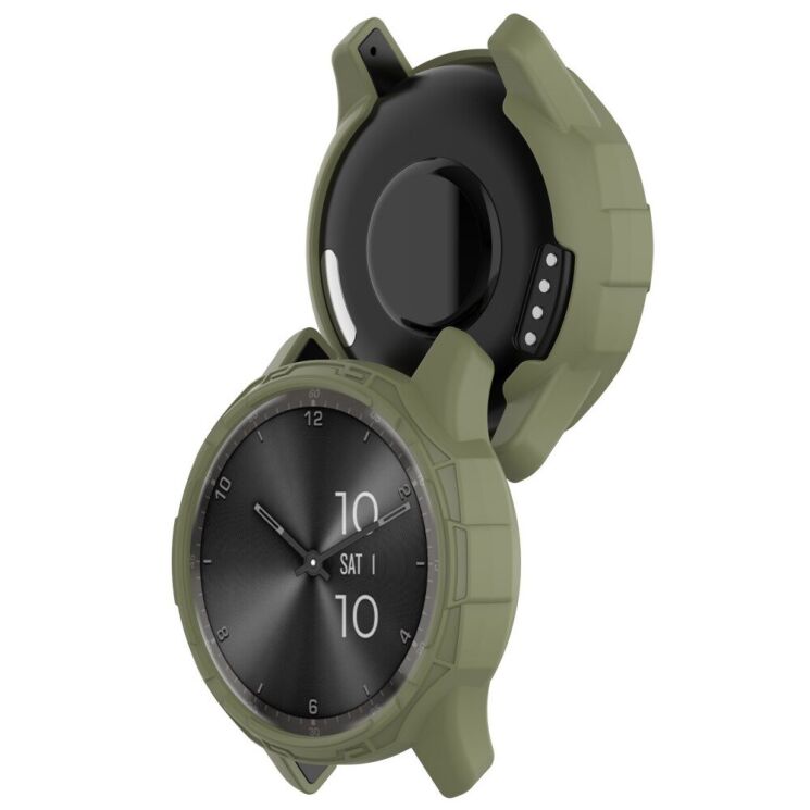 Защитный чехол Deexe Hollow Cover для Garmin Vivomove Trend - Jungle Green: фото 5 из 8