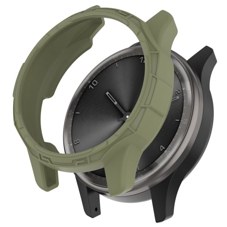 Защитный чехол Deexe Hollow Cover для Garmin Vivomove Trend - Jungle Green: фото 1 из 8