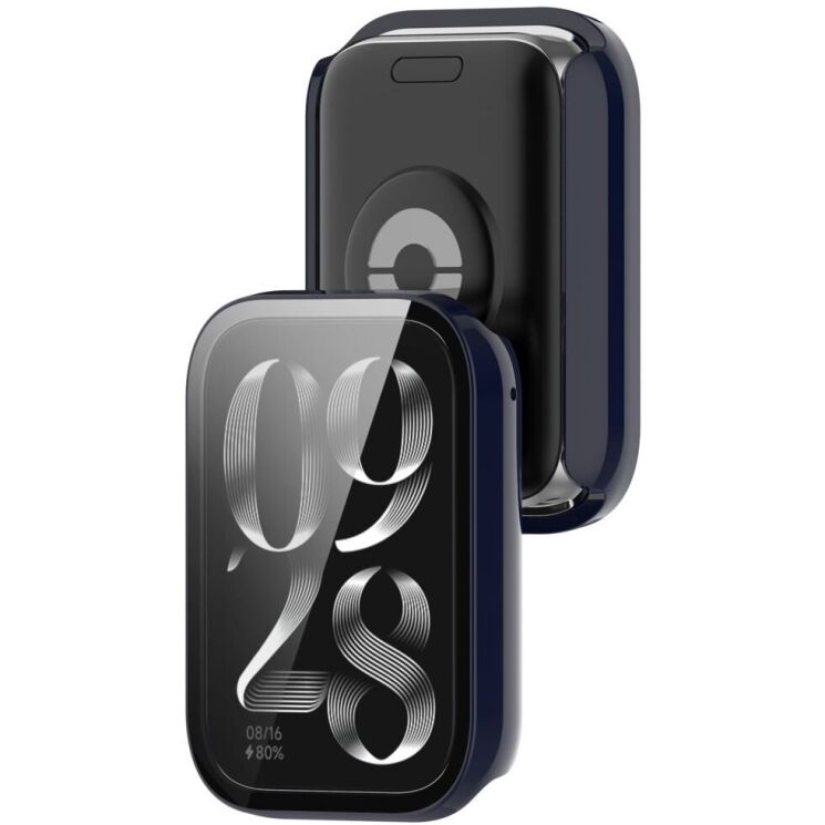Защитный чехол Deexe Hollow Frame для Xiaomi Mi Smart Band 9 Pro - Dark Blue: фото 7 из 8