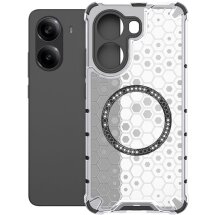 Захисний чохол Deexe Honeycomb Magnetic для Xiaomi Poco X7 Pro - Transparent: фото 1 з 9