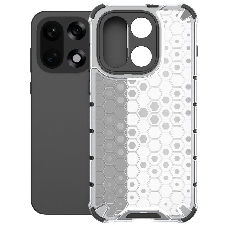 Защитный чехол Deexe Honeycomb Series для OnePlus 15 - Grey: фото 2 из 5