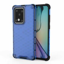 Защитный чехол Deexe Honeycomb Series для Samsung Galaxy S20 Ultra (G988) - Blue: фото 1 из 4