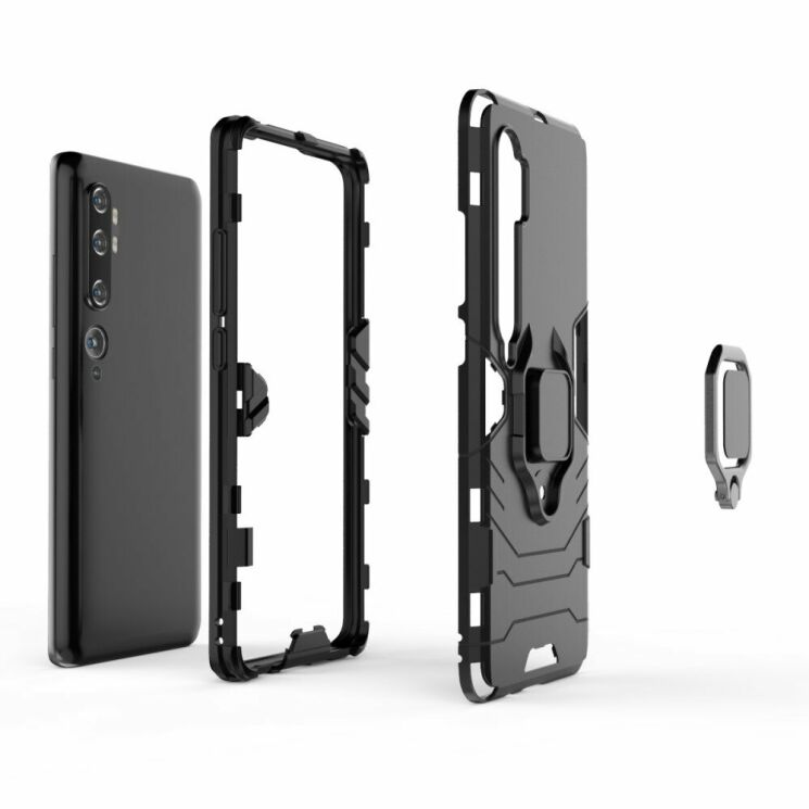 Защитный чехол Deexe Hybrid Case для Xiaomi Mi Note 10 Pro / Mi Note 10 - Black: фото 3 из 8