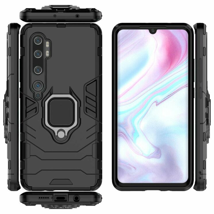 Защитный чехол Deexe Hybrid Case для Xiaomi Mi Note 10 Pro / Mi Note 10 - Black: фото 6 из 8