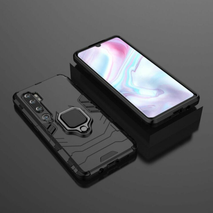Защитный чехол Deexe Hybrid Case для Xiaomi Mi Note 10 Pro / Mi Note 10 - Black: фото 7 из 8