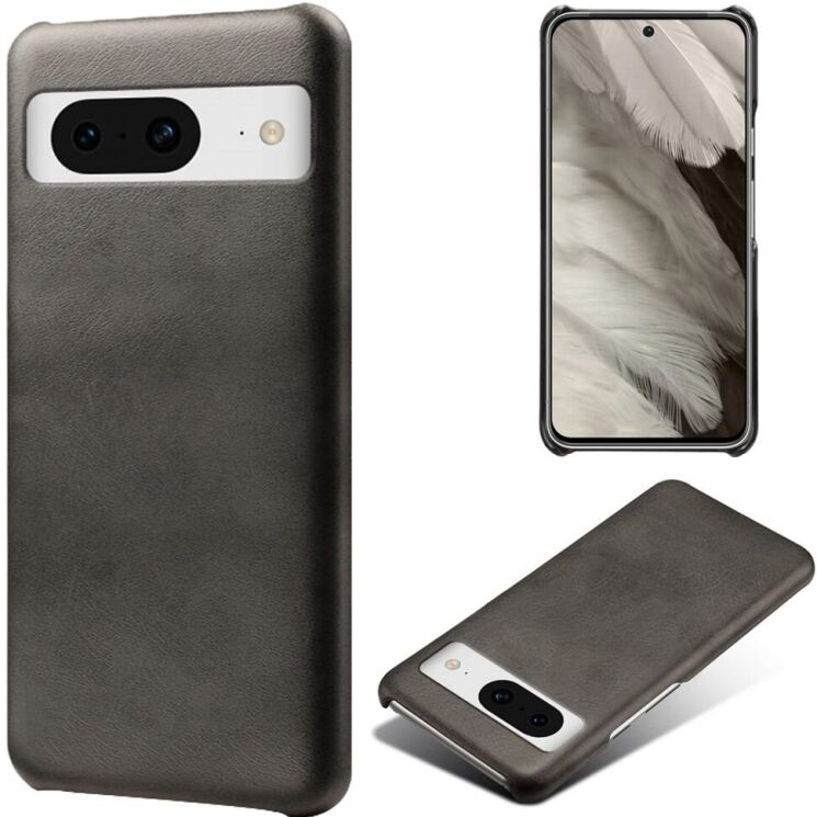 Захисний чохол Deexe Leather Back Cover для Google Pixel 8 - Black: фото 1 з 4