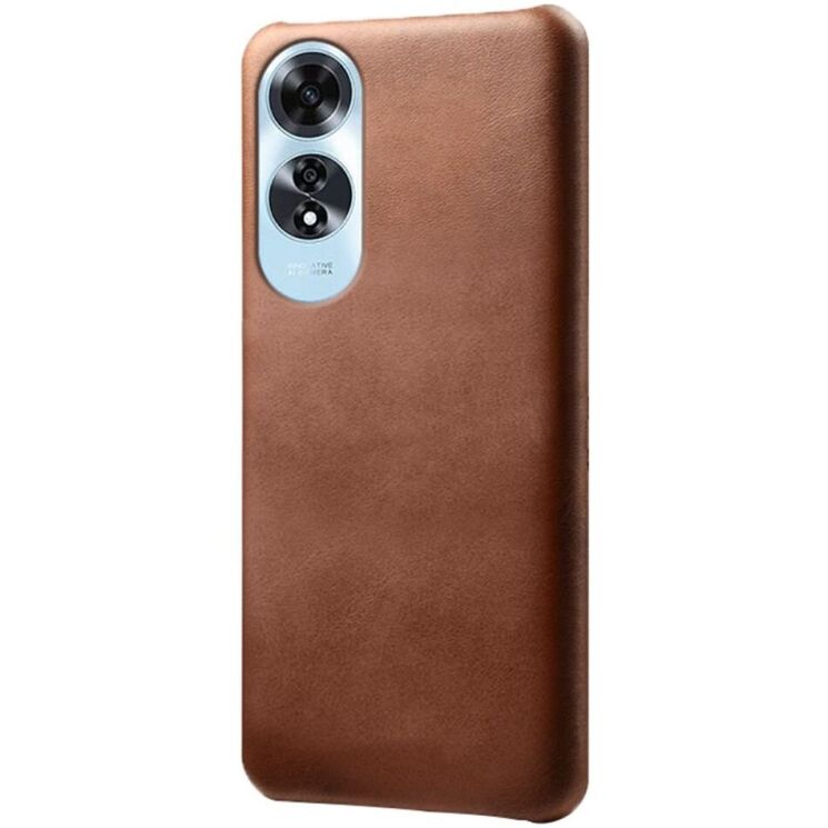 Защитный чехол Deexe Leather Back Cover для OPPO A60 - Brown: фото 1 из 4