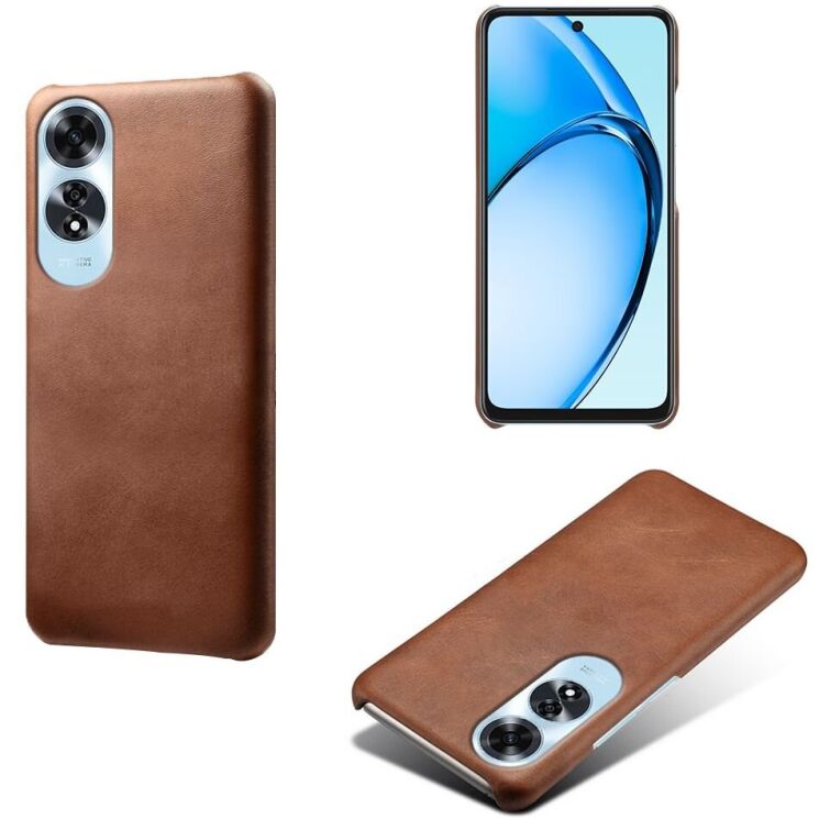 Защитный чехол Deexe Leather Back Cover для OPPO A60 - Brown: фото 4 из 4