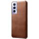 Защитный чехол Deexe Leather Back Cover для Realme C65 - Brown (353937Z). Фото 1 из 4
