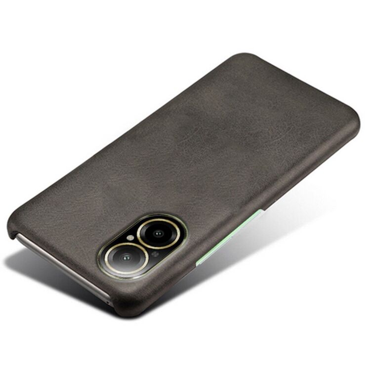 Захисний чохол Deexe Leather Back Cover для Realme C67 - Black: фото 2 з 4