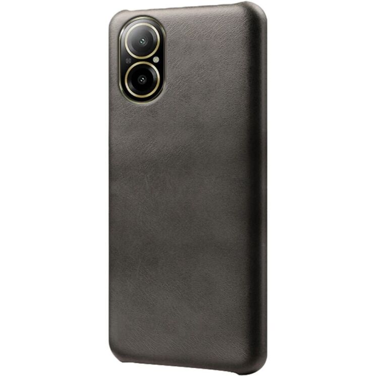 Захисний чохол Deexe Leather Back Cover для Realme C67 - Black: фото 1 з 4