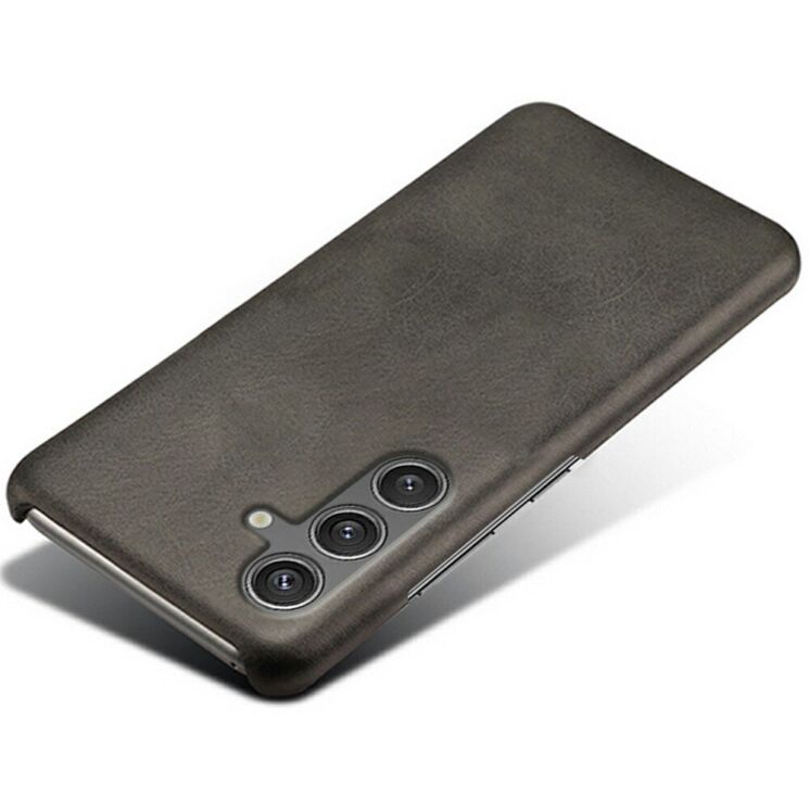 Захисний чохол Deexe Leather Back Cover для Samsung Galaxy S25 (S931) - Black: фото 3 з 4