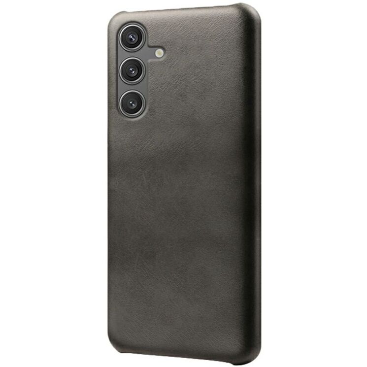 Захисний чохол Deexe Leather Back Cover для Samsung Galaxy S25 (S931) - Black: фото 1 з 4