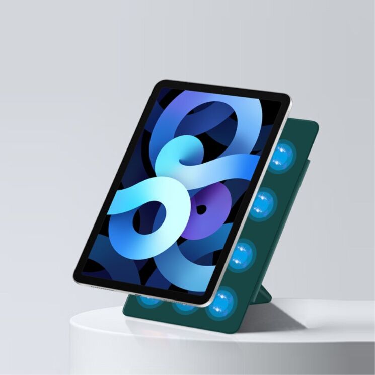 Защитный чехол Deexe Magnetic Case для Apple iPad Air 11 M3/M2 (2025/2024) / Air 4 / 5 10.9 (2020/2022) / Pro 11 (2020/2021/2022) - Green: фото 5 из 7