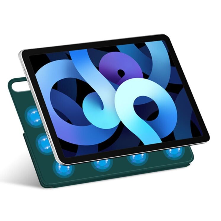 Защитный чехол Deexe Magnetic Case для Apple iPad Air 11 M3/M2 (2025/2024) / Air 4 / 5 10.9 (2020/2022) / Pro 11 (2020/2021/2022) - Green: фото 2 из 7