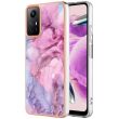 Защитный чехол Deexe Marble Case для Xiaomi Redmi Note 12S - Rose (327048M)