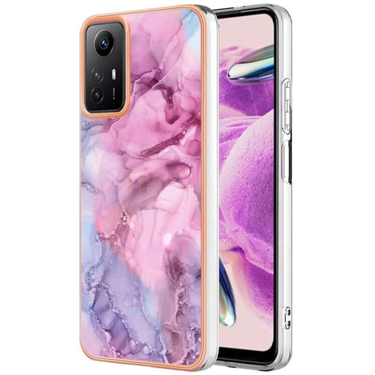 Защитный чехол Deexe Marble Case для Xiaomi Redmi Note 12S - Rose: фото 1 из 7