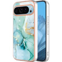 Защитный чехол Deexe Marble Style для Google Pixel 9 / 9 Pro - Green: фото 1 из 6