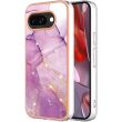 Защитный чехол Deexe Marble Style для Google Pixel 9a - Light Purple (375423LV)