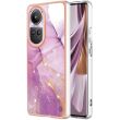 Захисний чохол Deexe Marble Style для OPPO Reno 10 Pro - Light Purple (333709LV)
