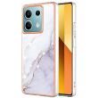 Защитный чехол Deexe Marble Style для Xiaomi Redmi Note 13 5G - White (341284W)