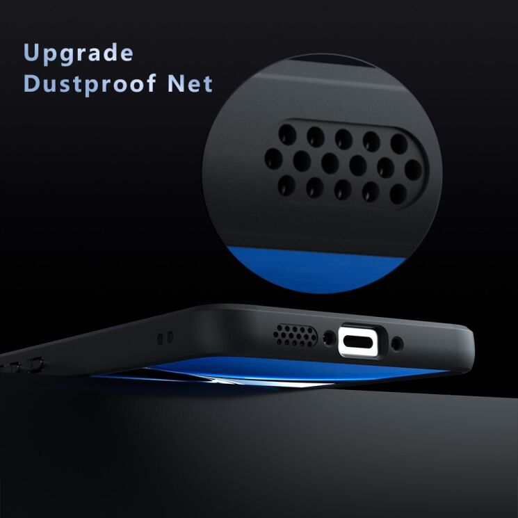 Защитный чехол Deexe Matte Skin для Xiaomi Poco X7 Pro - Transparent / Black: фото 5 из 14