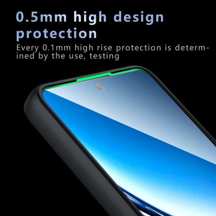 Защитный чехол Deexe Matte Skin для Xiaomi Poco X7 Pro - Transparent / Black: фото 6 из 14