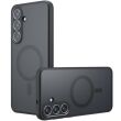 Защитный чехол Deexe Matte Skin with MagSafe для Samsung Galaxy S25 FE (S731) - Black (386970B)