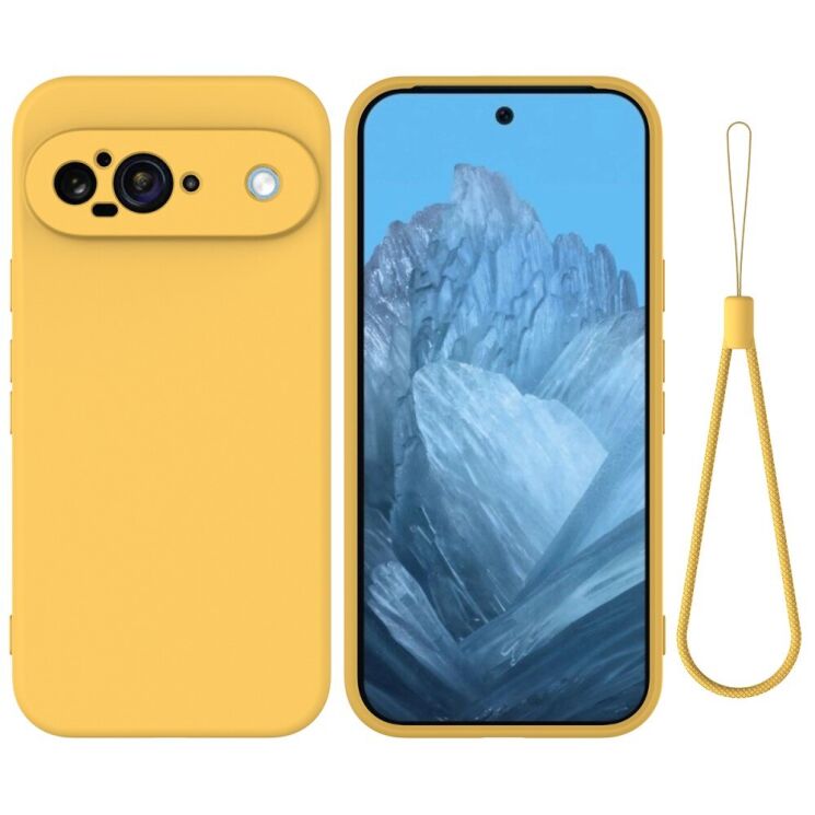 Защитный чехол Deexe Silicone Case для Google Pixel 9 - Yellow: фото 1 из 8