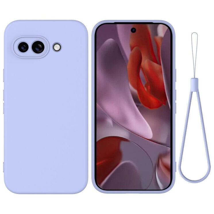 Защитный чехол Deexe Silicone Case для Google Pixel 9a - Purple: фото 1 из 8