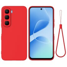 Захисний чохол Deexe Silicone Case для Infinix Hot 60і - Red: фото 1 з 8