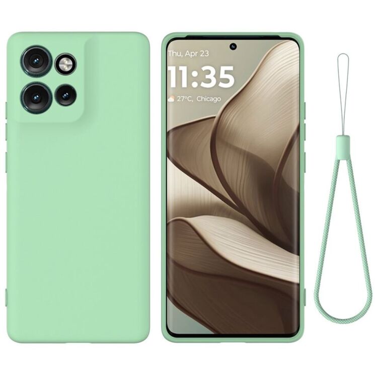 Захисний чохол Deexe Silicone Case для Motorola Edge 50 Neo - Green: фото 1 з 8
