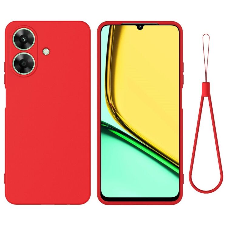 Защитный чехол Deexe Silicone Case для Realme Note 60 - Red: фото 1 из 8