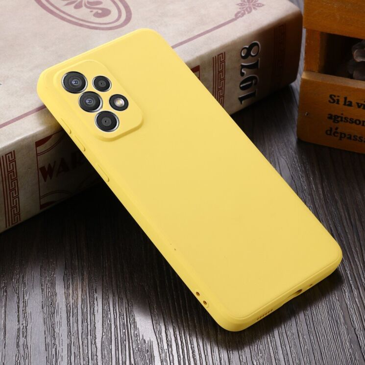 Защитный чехол Deexe Silicone Case для Samsung Galaxy A33 (A336) - Yellow: фото 3 из 7