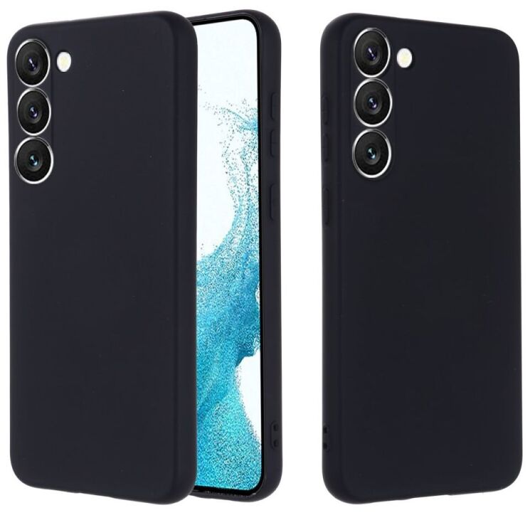 Защитный чехол Deexe Silicone Case для Samsung Galaxy S23 Plus - Black: фото 1 из 7