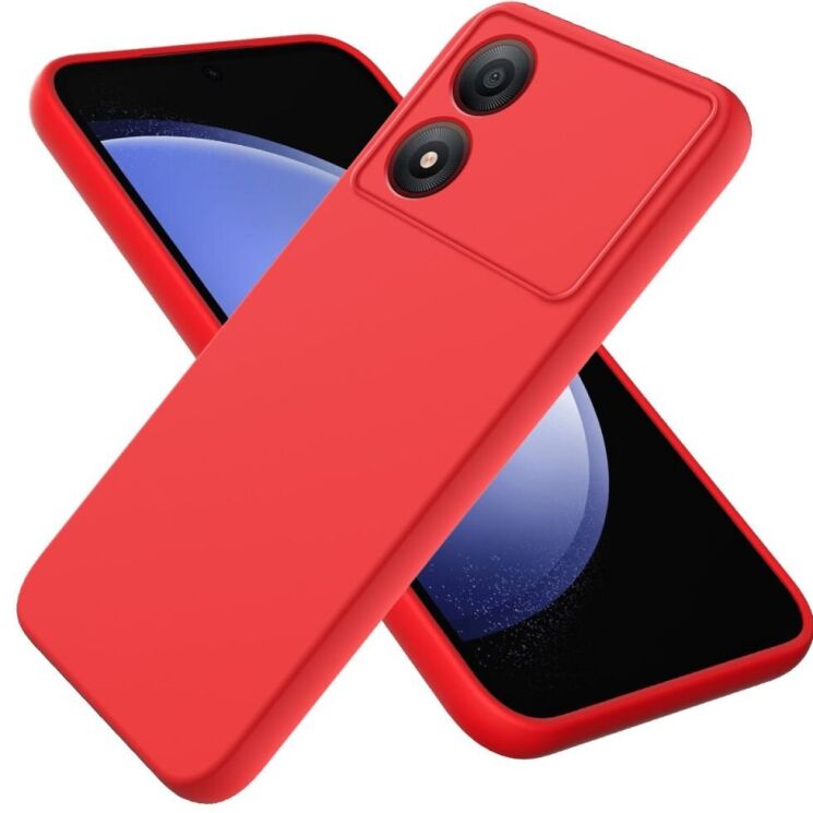 Защитный чехол Deexe Silicone Case для ZTE Blade A34 - Red: фото 1 из 8
