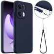 Захисний чохол Deexe Silicone Case with MagSafe для OPPO Reno 13 Pro 5G - Dark Blue (376731DB)