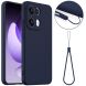 Захисний чохол Deexe Silicone Case with MagSafe для OPPO Reno 13 Pro 5G - Dark Blue (376731DB). Фото 1 з 9