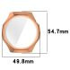 Защитный чехол Deexe Silicone Frame для Huawei Watch GT 6 Pro (46mm) - Rose Gold (423402RG). Фото 3 из 3