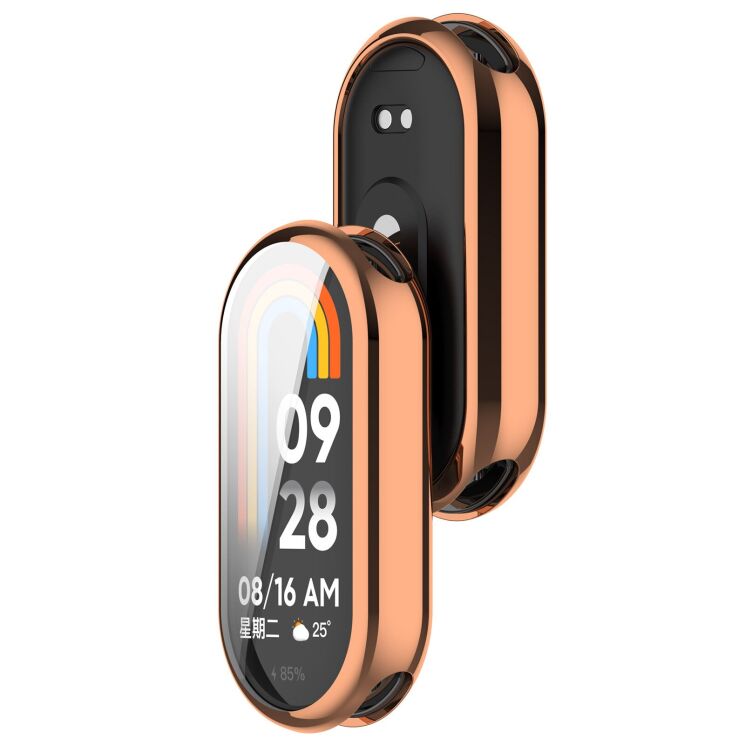 Захисний чохол Deexe Silicone Frame для Xiaomi Smart Band 11 - Rose Gold: фото 3 з 4