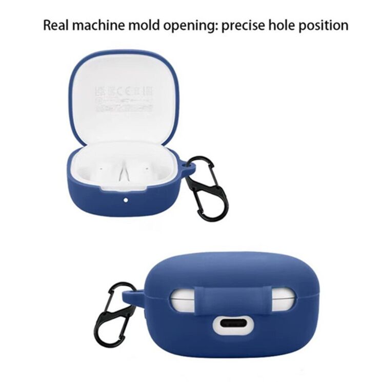 Защитный чехол Deexe Silicone Sleeve для Xiaomi Redmi Buds 6 Play - Dark Blue: фото 5 из 8