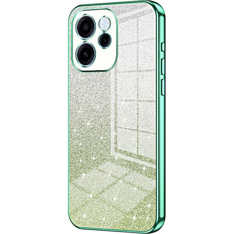 Захисний чохол Deexe Sparkles Cover для OPPO Reno 15 F/FS - Green: фото 1 з 7