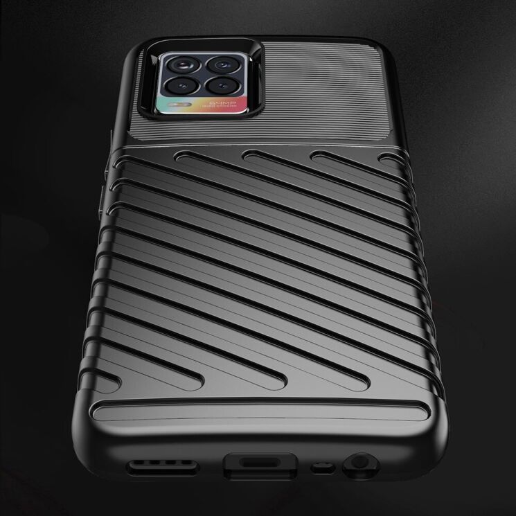 Защитный чехол Deexe Thunder Series для Realme 8 / 8 Pro - Black: фото 6 из 10