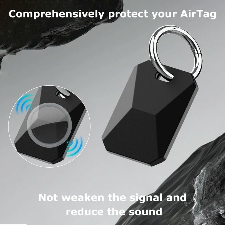 Защитный чехол Deexe Urban Style для Apple AirTags / AirTags 2 - Dark Blue: фото 3 из 8