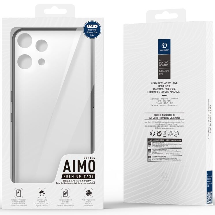 Захисний чохол DUX DUCIS Aimo Series для Nothing Phone (3a) Lite - Black (405401B) Захисний чохол DUX DUCIS Aimo Series для Nothing Phone (3a) Lite - Black: фото 8 з 9