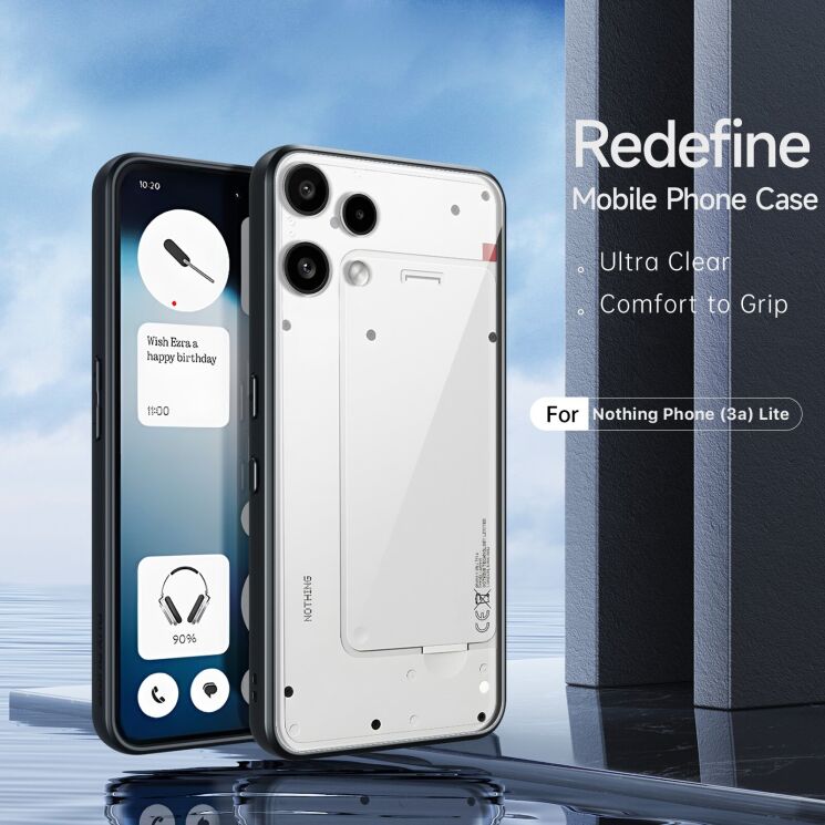 Захисний чохол DUX DUCIS Aimo Series для Nothing Phone (3a) Lite - Black (405401B) Захисний чохол DUX DUCIS Aimo Series для Nothing Phone (3a) Lite - Black: фото 3 з 9