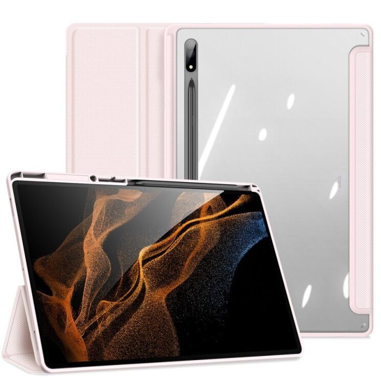 Защитный чехол DUX DUCIS TOBY Series для Samsung Galaxy Tab S8 Ultra (T900/T906) - Pink: фото 1 из 9
