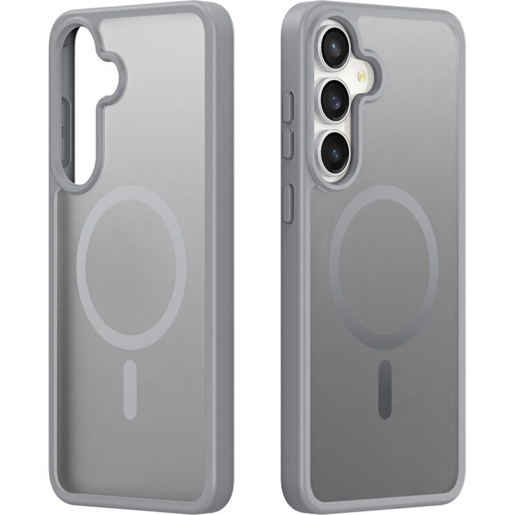 Защитный чехол DUX DUCIS Yind Series MagSafe для Samsung Galaxy S26 FE / S25 FE (S731) - Grey: фото 2 из 9